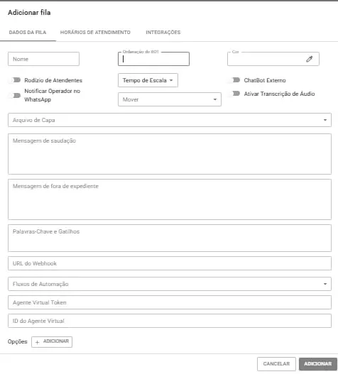 Classificacao e Direcionamento Filas